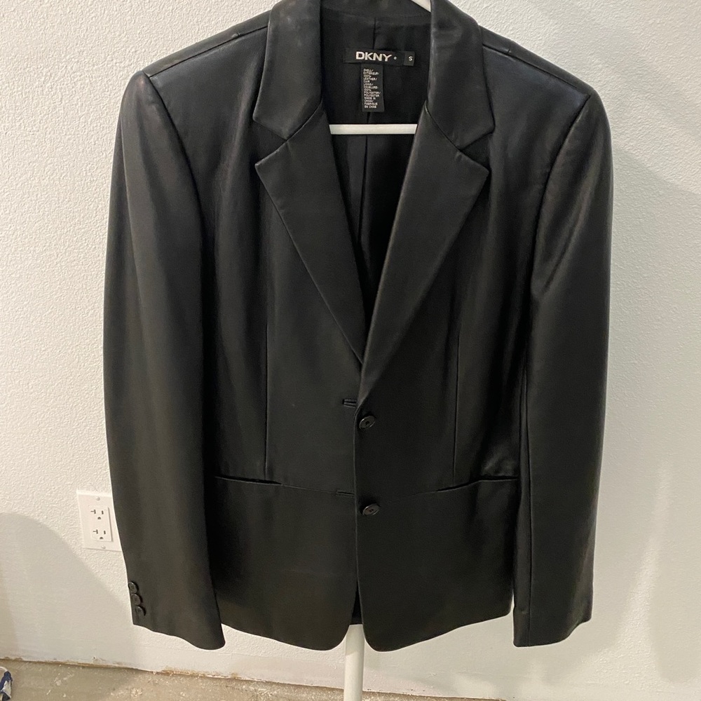 DKNY 100% real leather jacket